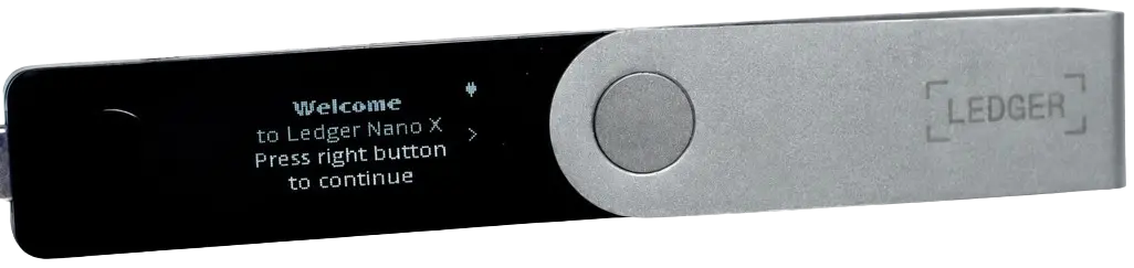 Ledger Nano X Welcome message