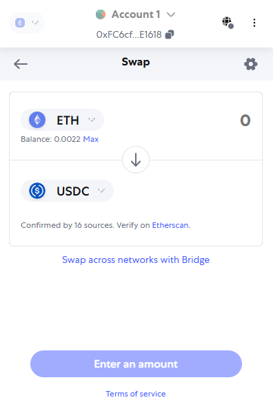 MetaMask Swap