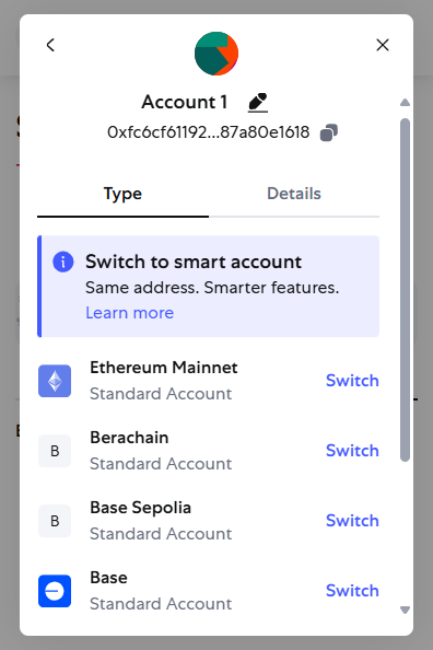metamask smart accounts