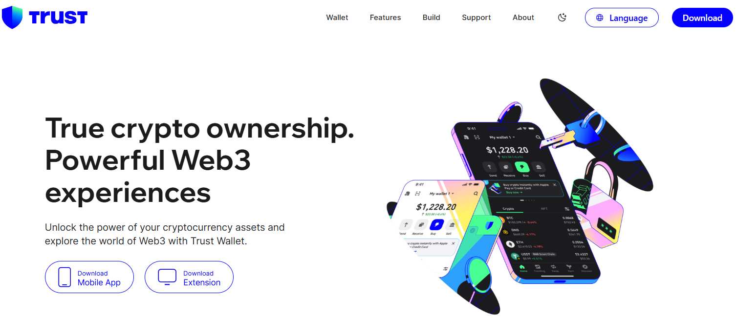 Trust Wallet Homepage