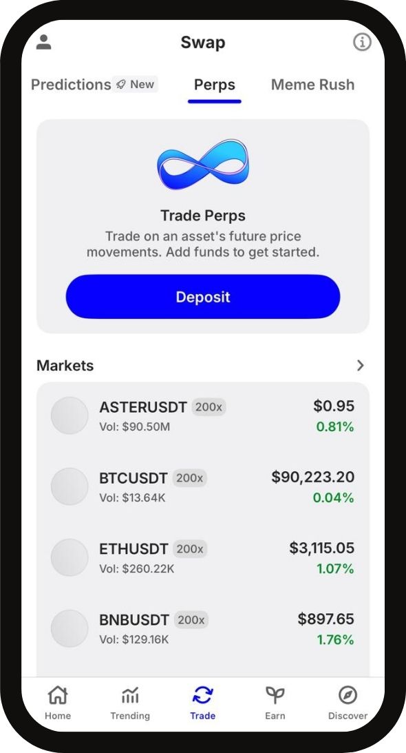 Trust Wallet Perps Trading