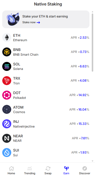Trust Wallet Staking