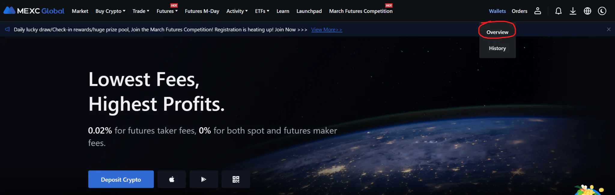 How to deposit cryptos to MEXC step by step