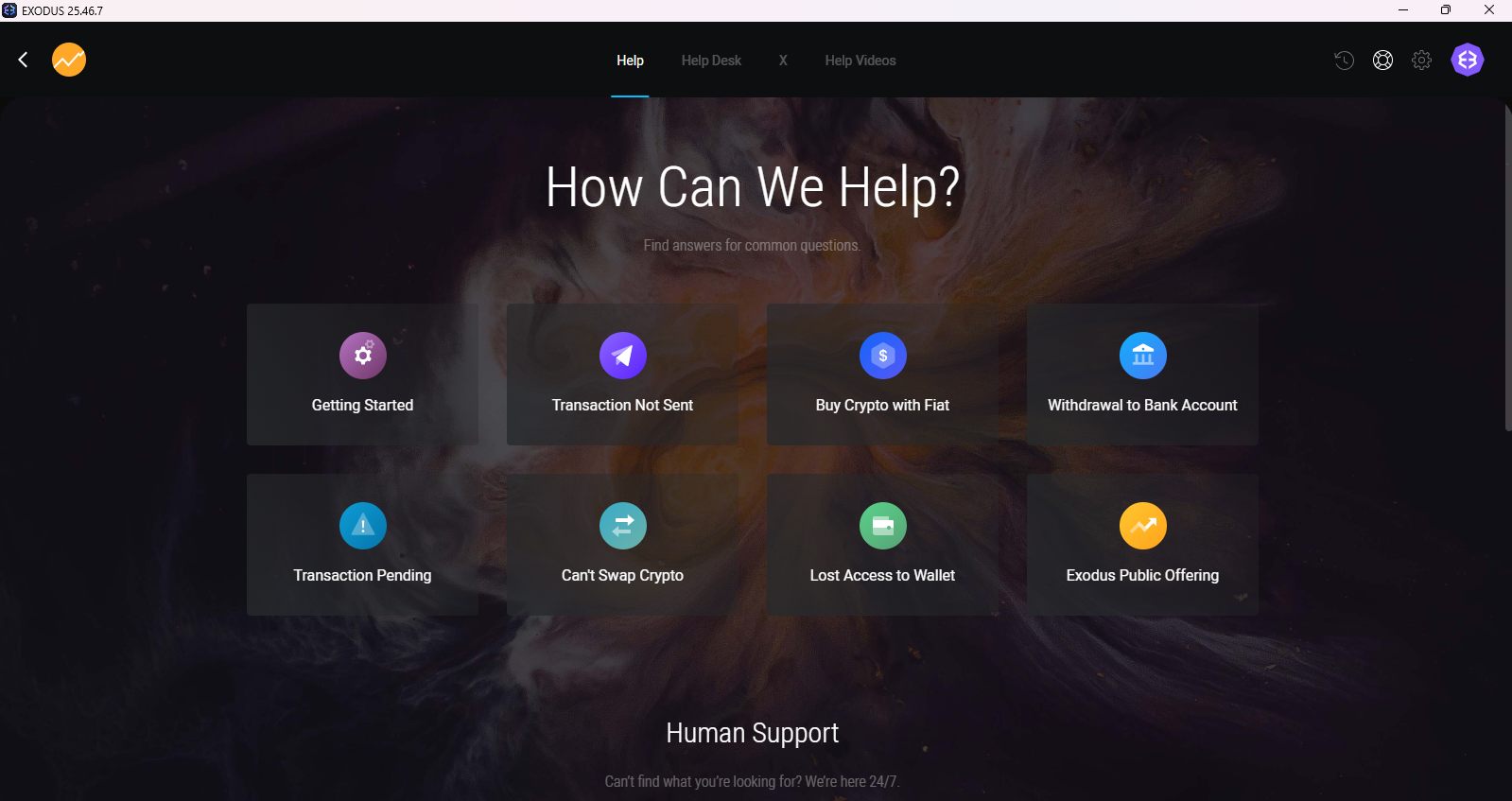 Exodus Wallet Customer Support
