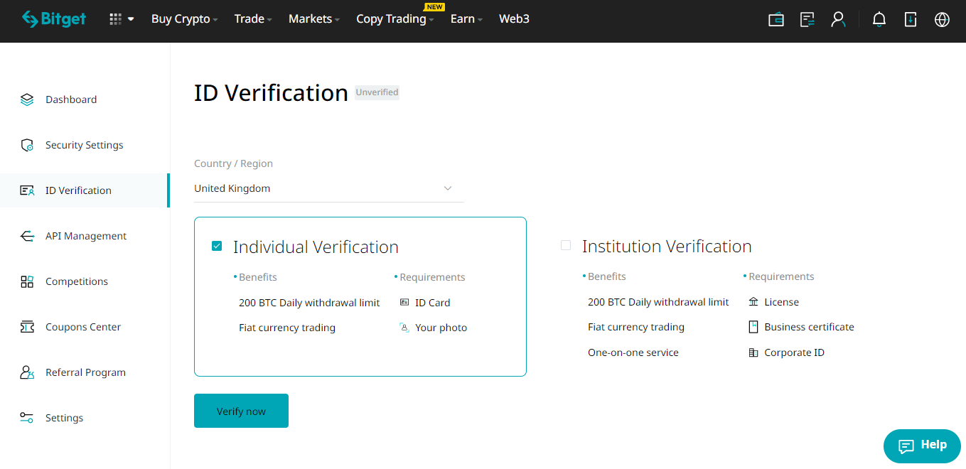 Create an Account & Verify (2)