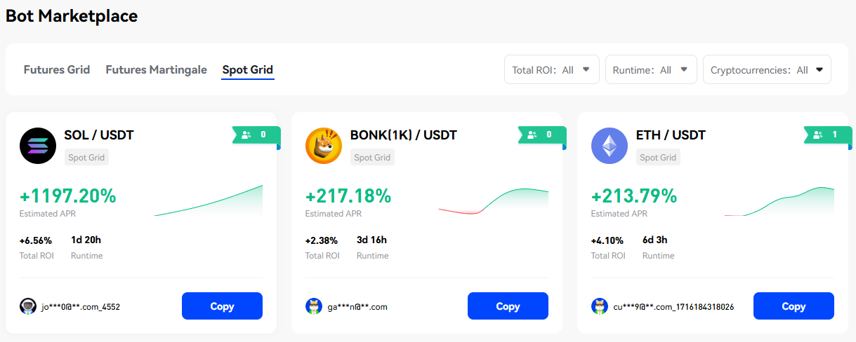 Phemex Bot Marketplace