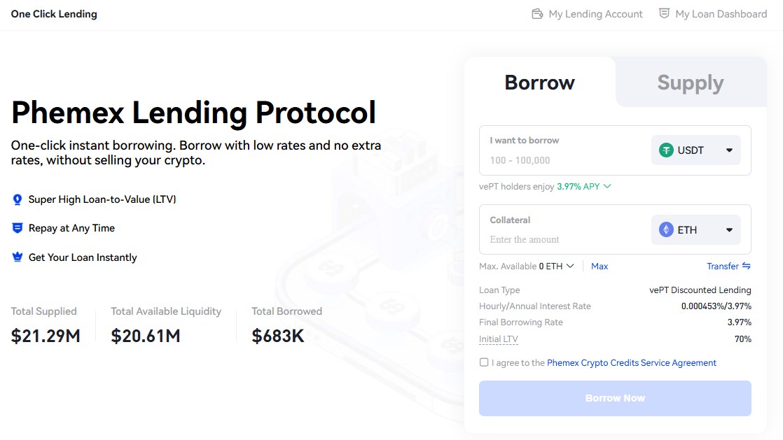 Phemex Lending Protocol