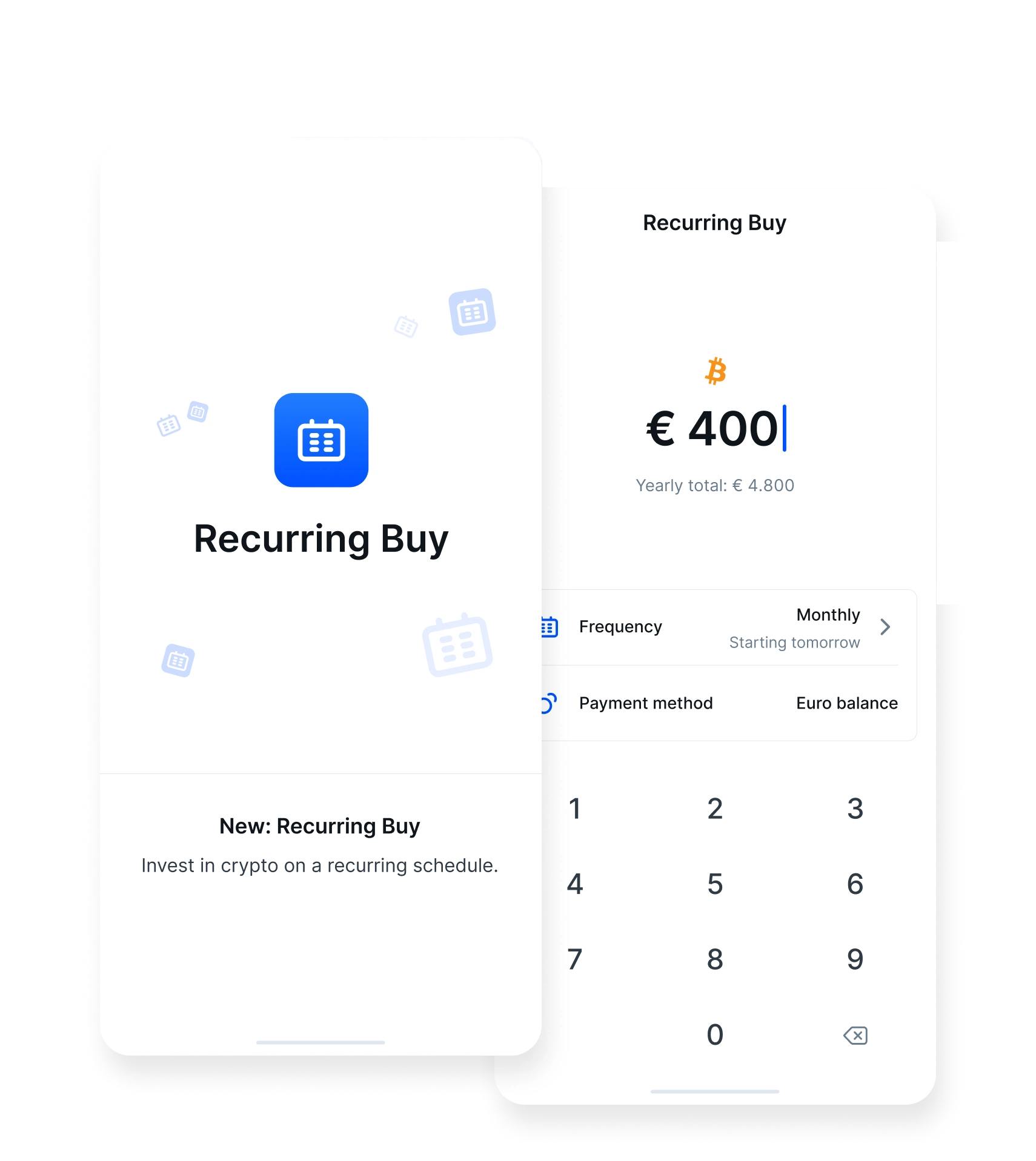 Bitvavo Recurring buy