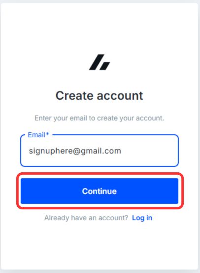 Bitvavo enter email
