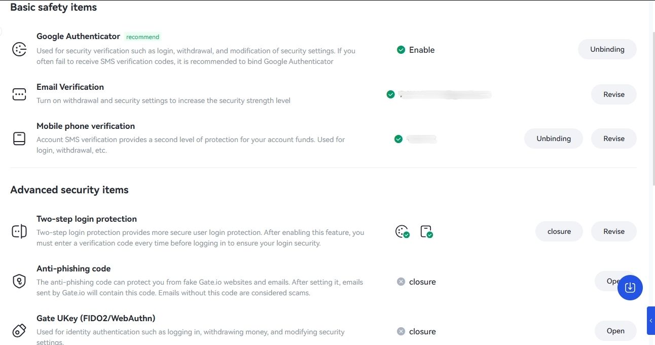 Gate.io Security