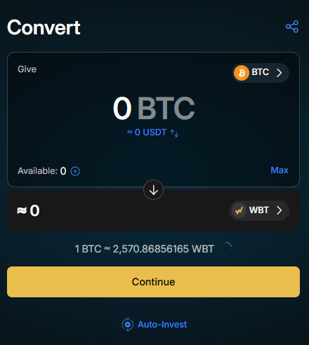 WhiteBIT Convert
