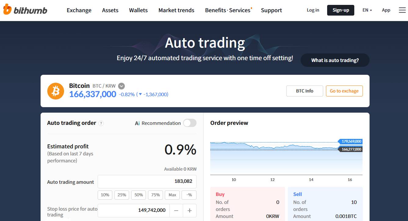 Bithumb Auto Trading