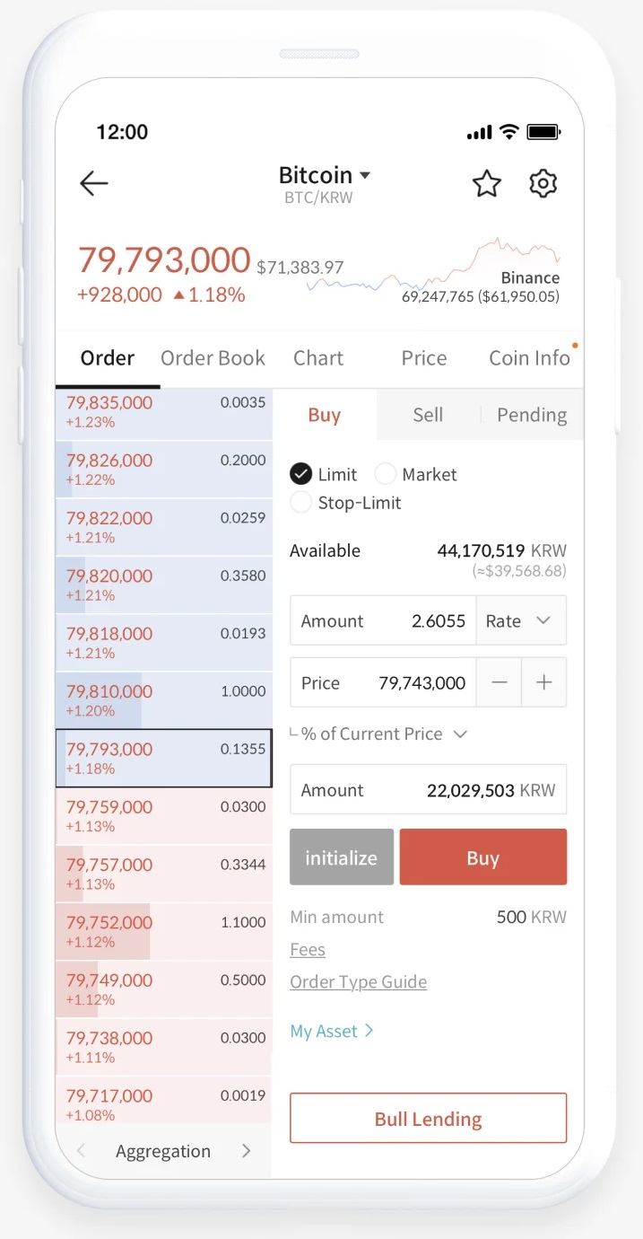 Bithumb Mobile App