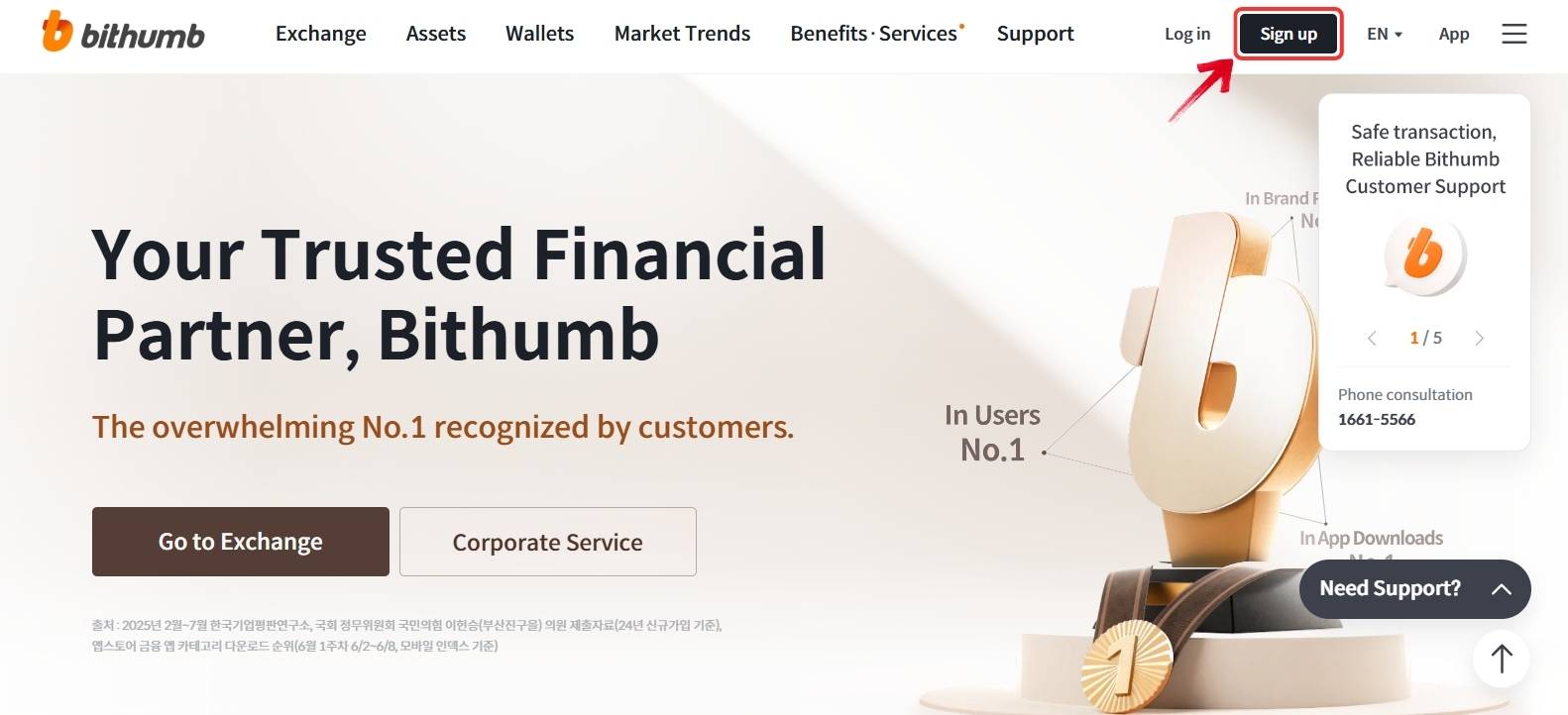 Bithumb sign up