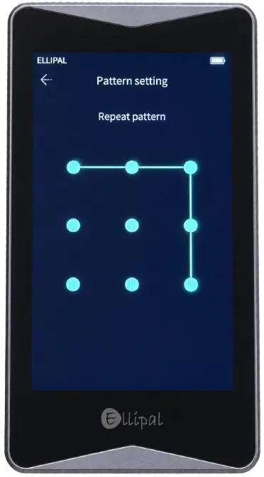 ELLIPAL Titan 2.0 Pattern lock