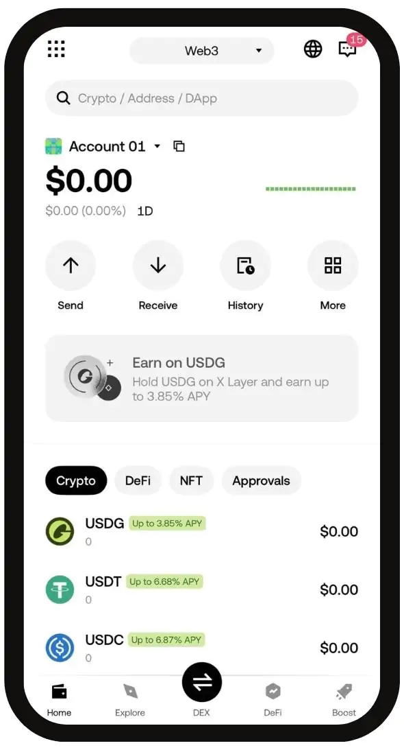 Phantom Wallet mobile app