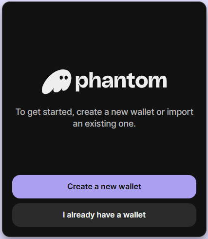 Phantom wallet sign up