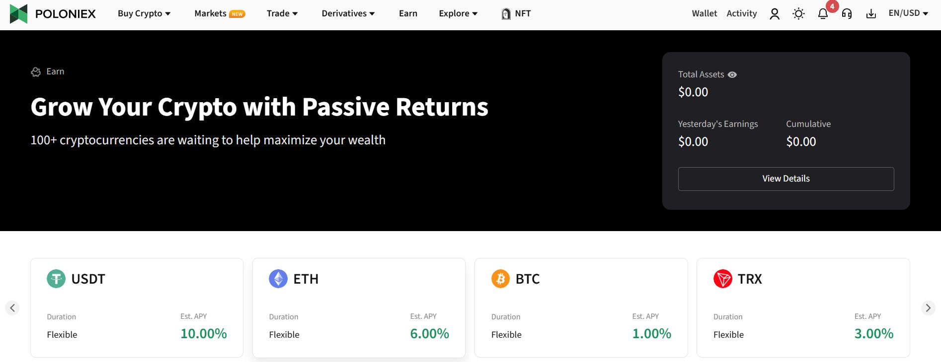 Poloniex Earn