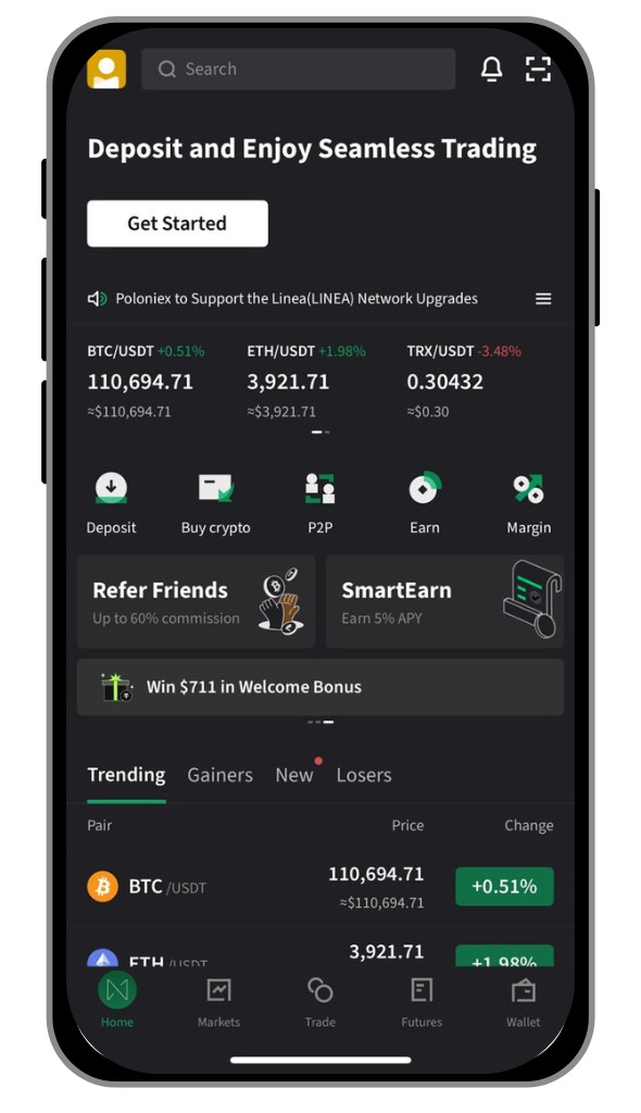 Poloniex Mobile App