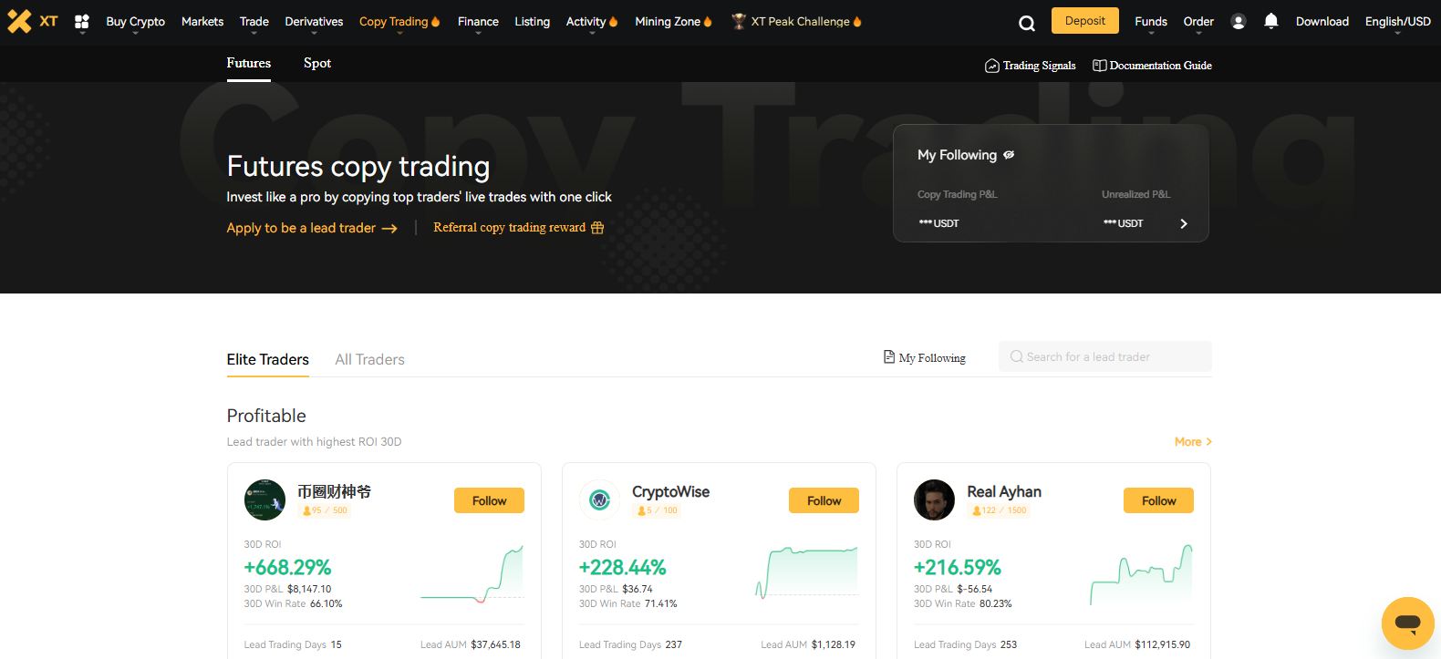 XT.com Copy Trading