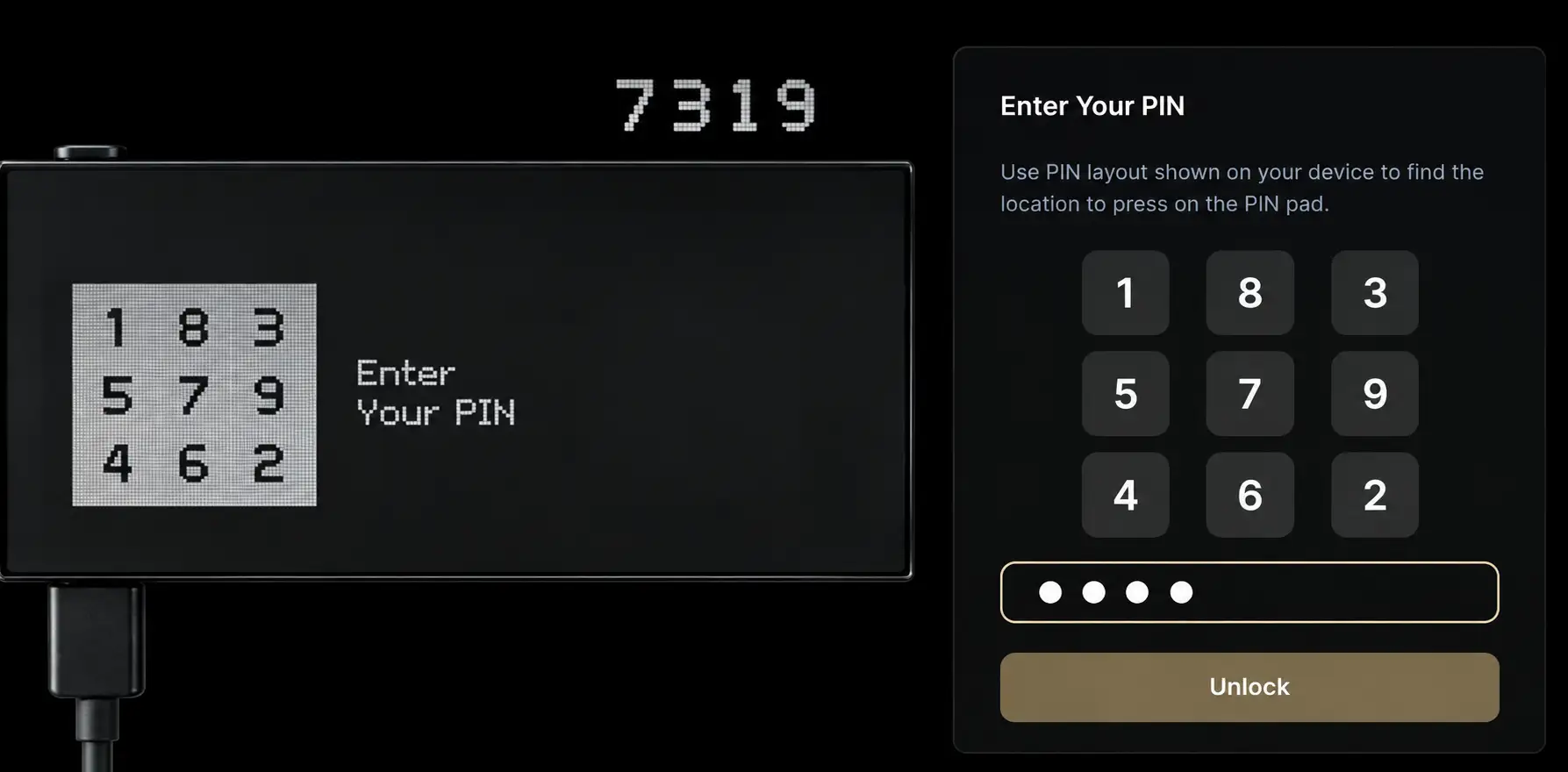 Keepkey pin setup