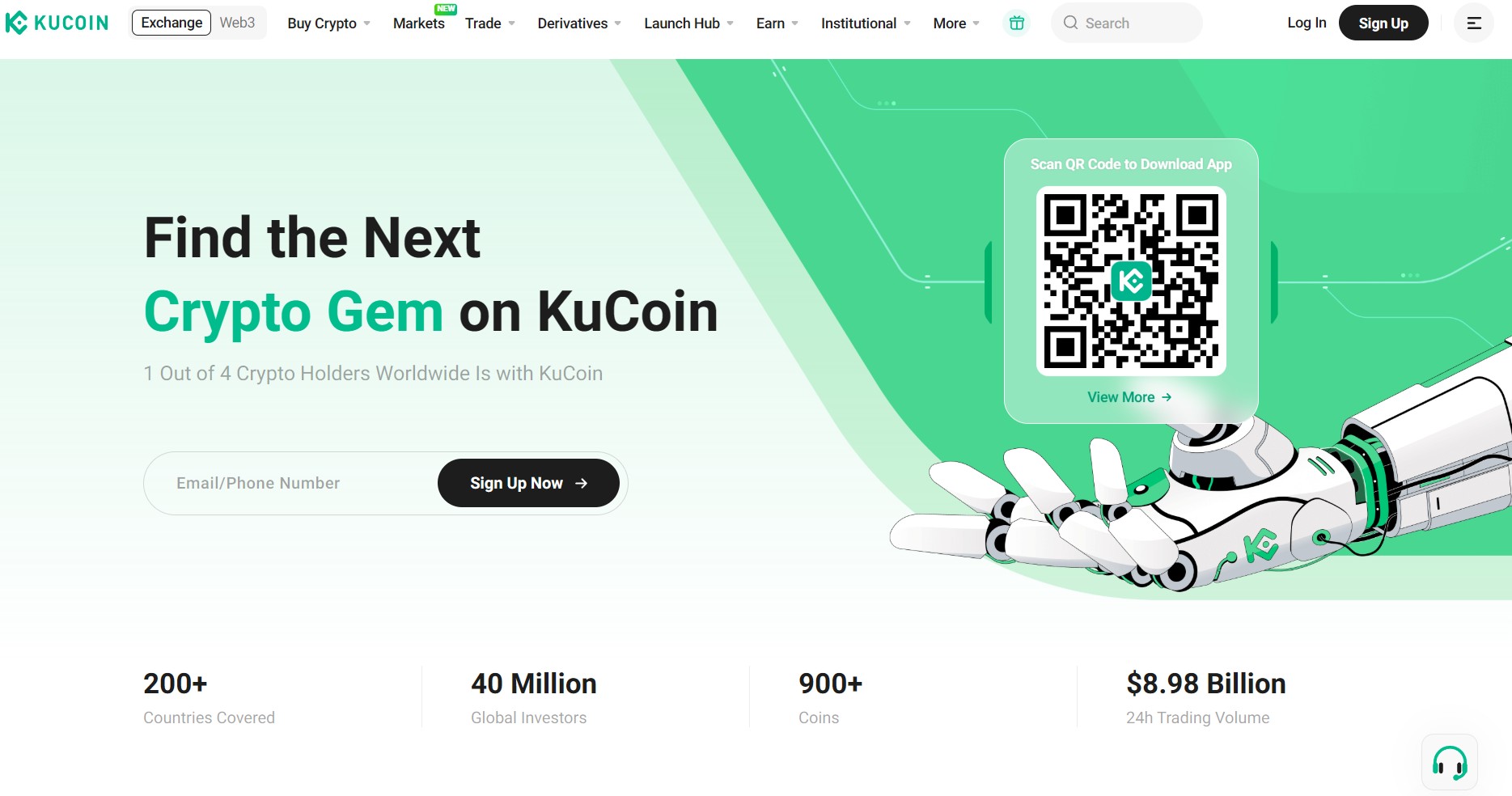 Kucoin Home Page July 2025