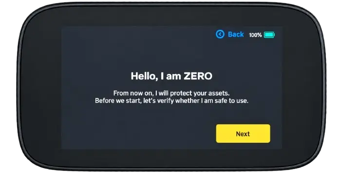 NGRAVE ZERO Touchscreen