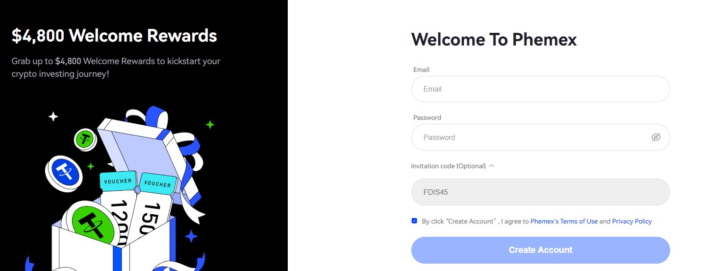 Howe to use Phemex referral code