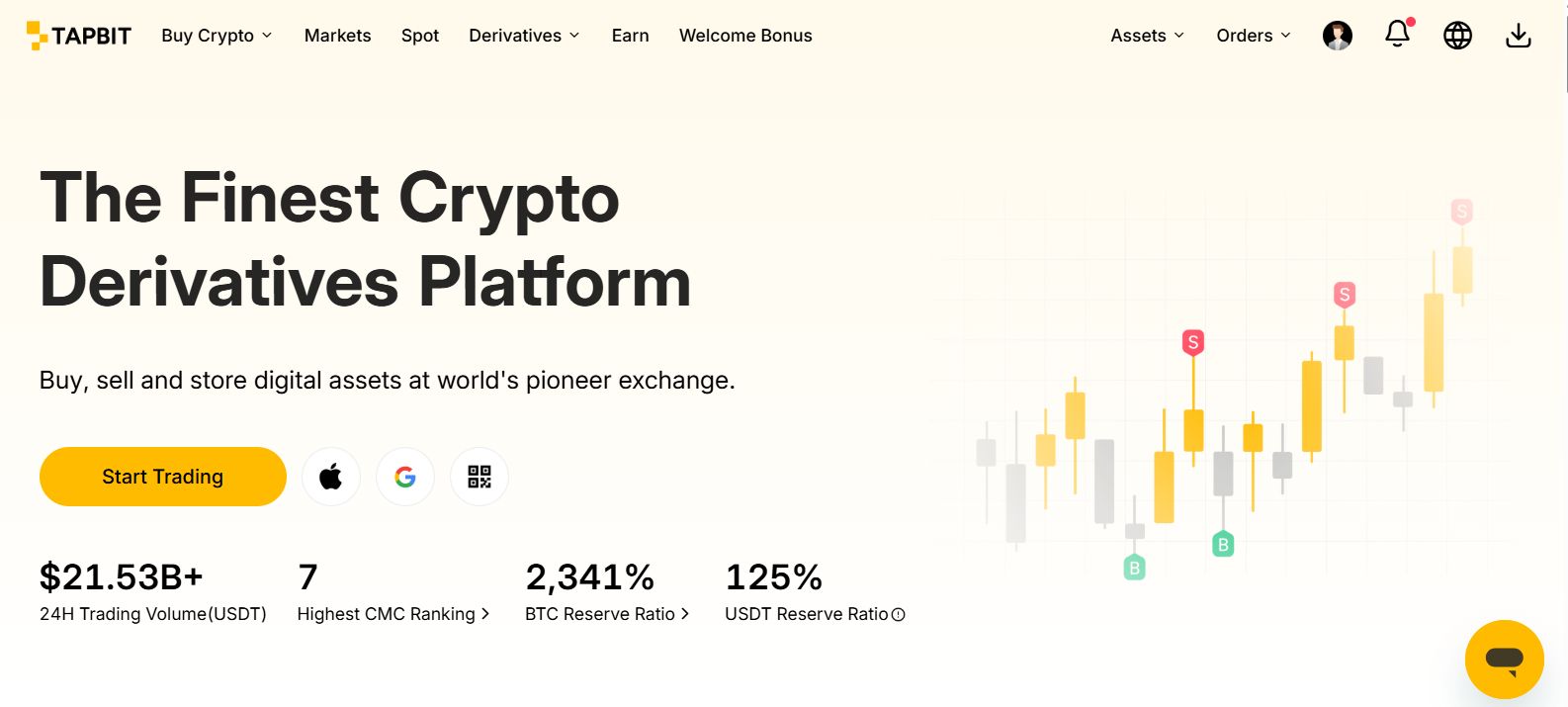 Tapbit Homepage Sept 2025