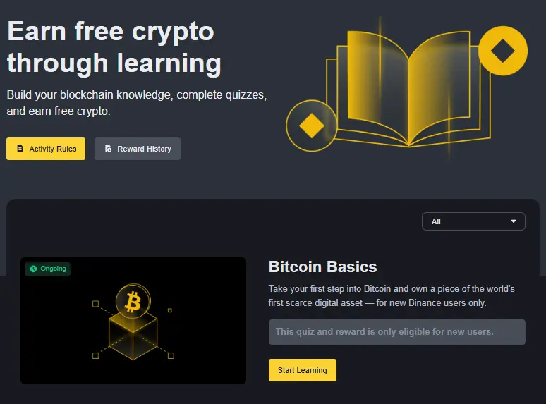 Binance Learn and Earn program