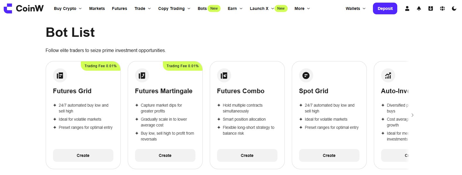 CoinW Bot Trading