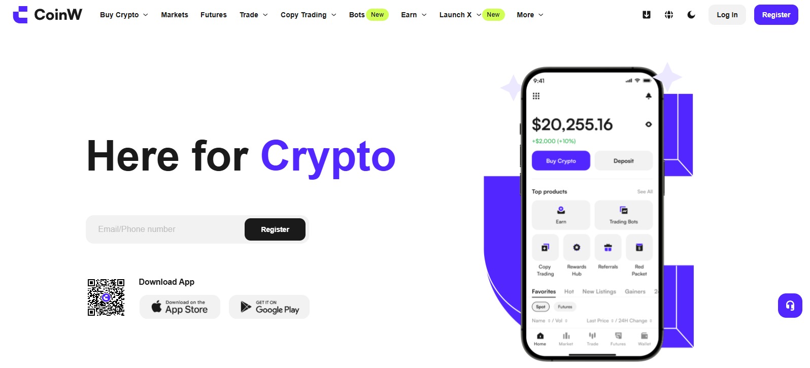 CoinW Homepage Sept 2025