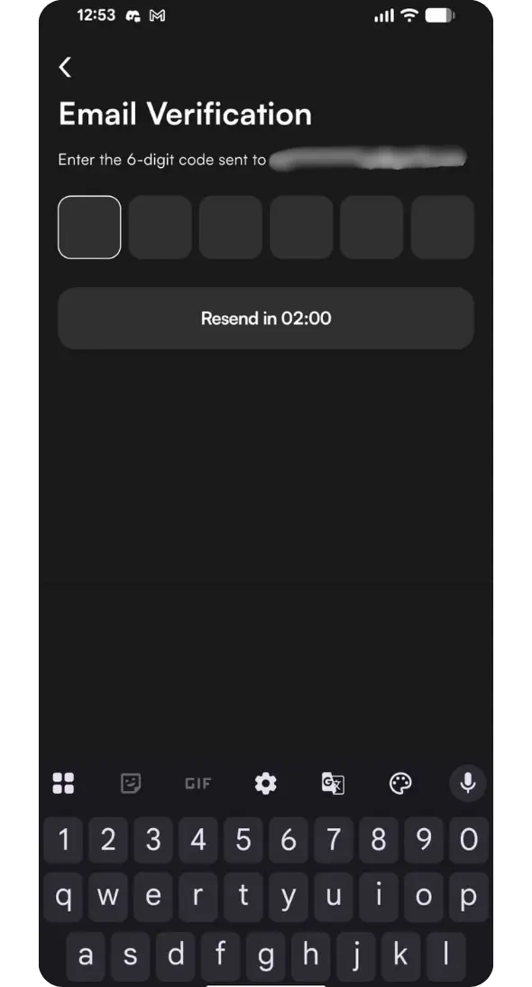 CoinW email verification for account security
