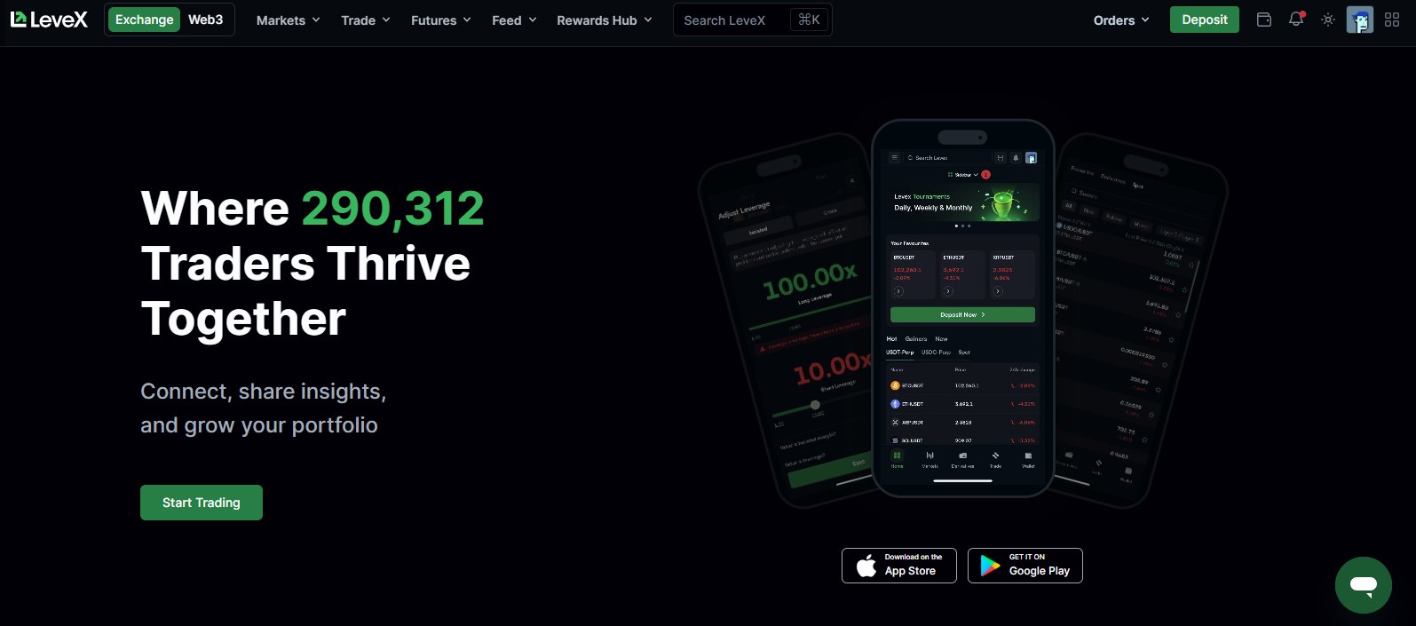 LeveX Homepage 2025