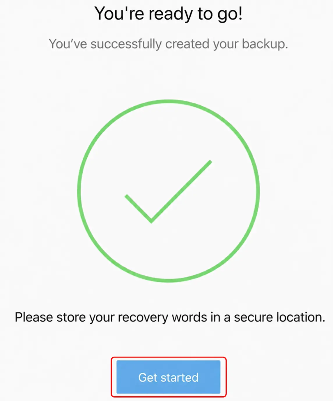 BitBox02 wallet setup complete