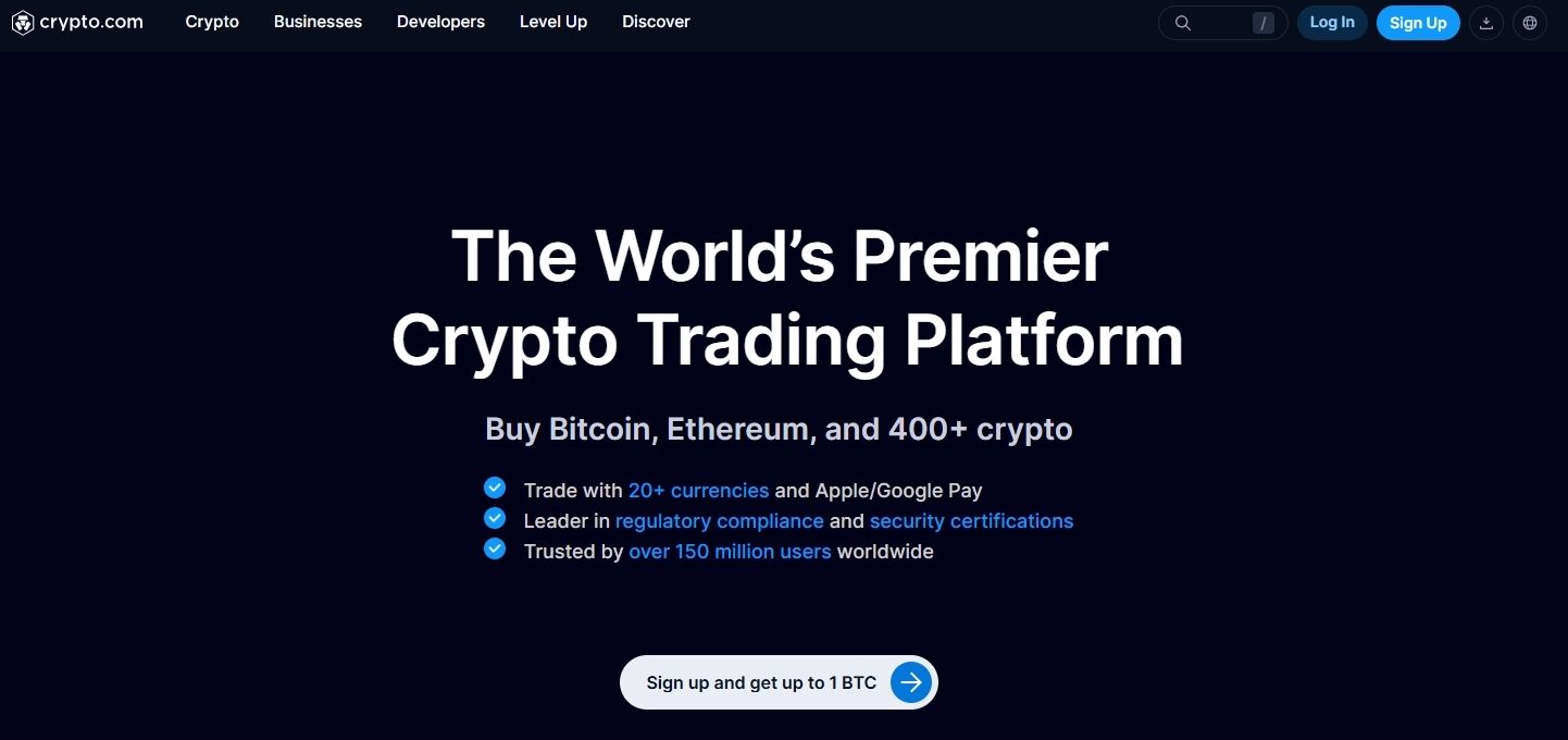Crypto.com Homepage