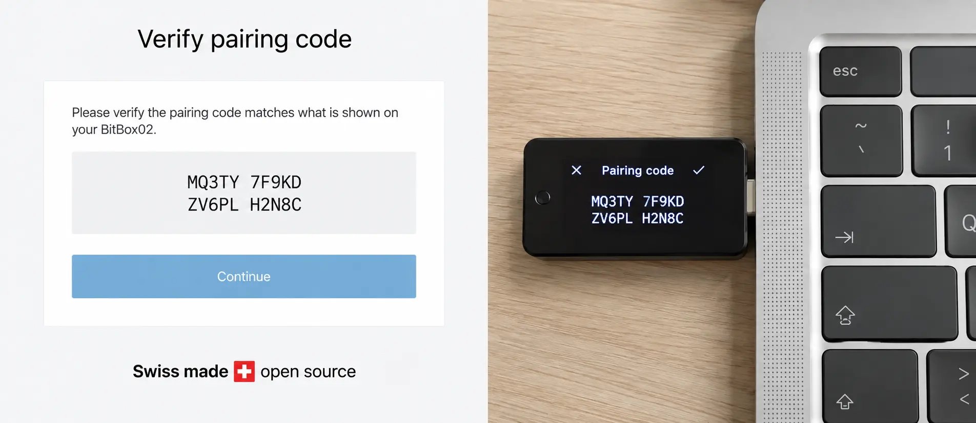 bitbox02 and bitbox app pairing