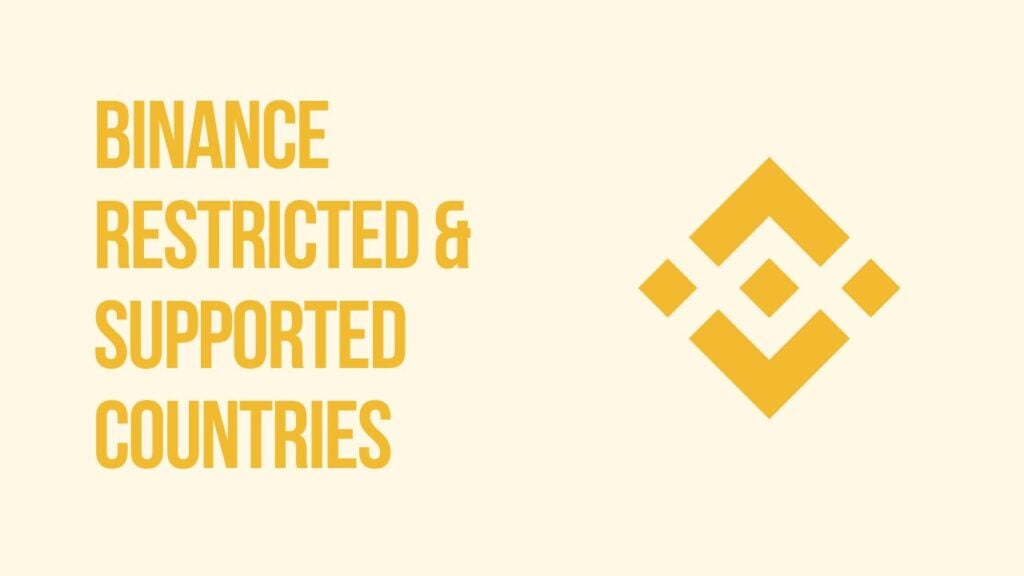 Países restringidos y admitidos por Binance