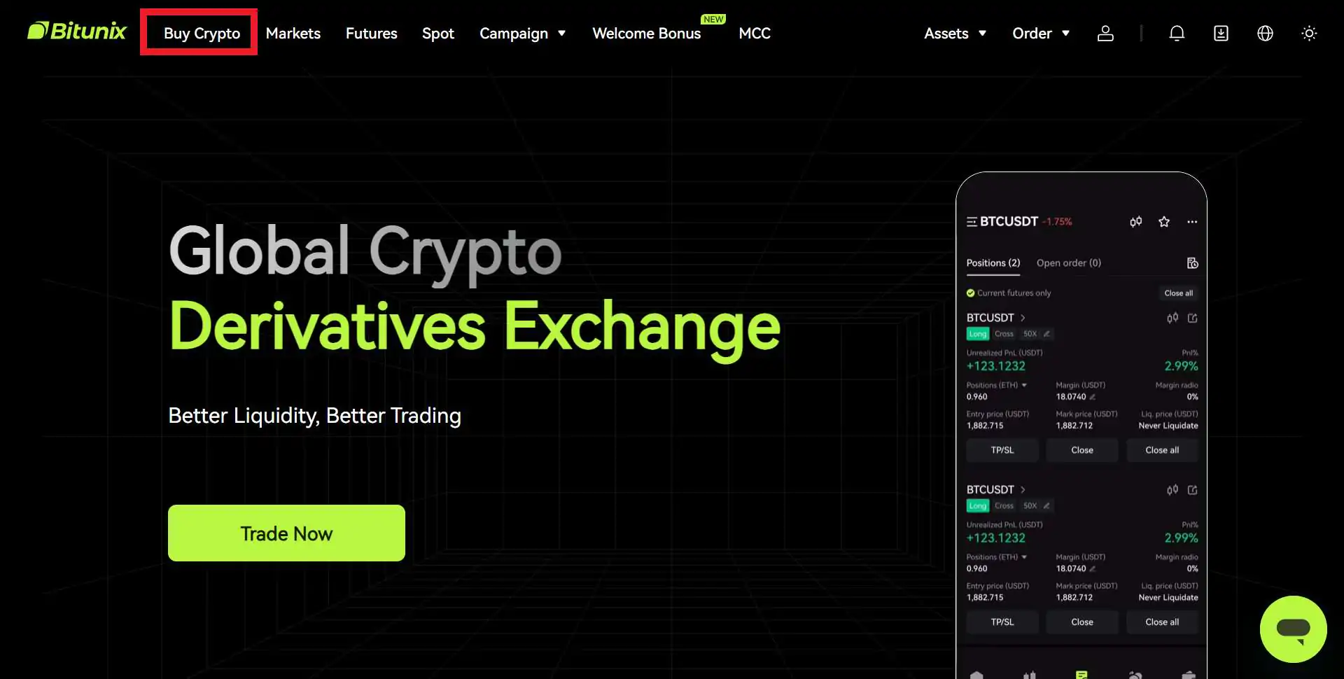 Bitunix Fiat Deposits