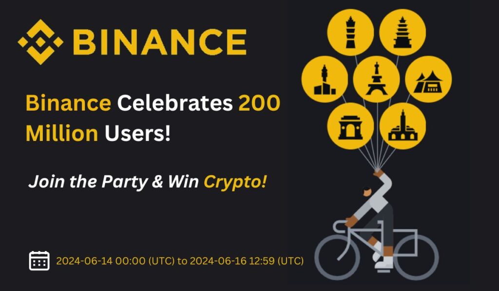 Binance 200M Users Celebration