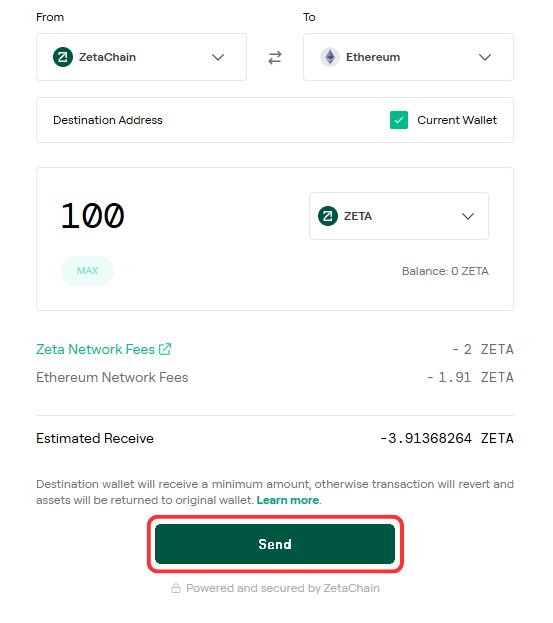 bridge to ZetaChain