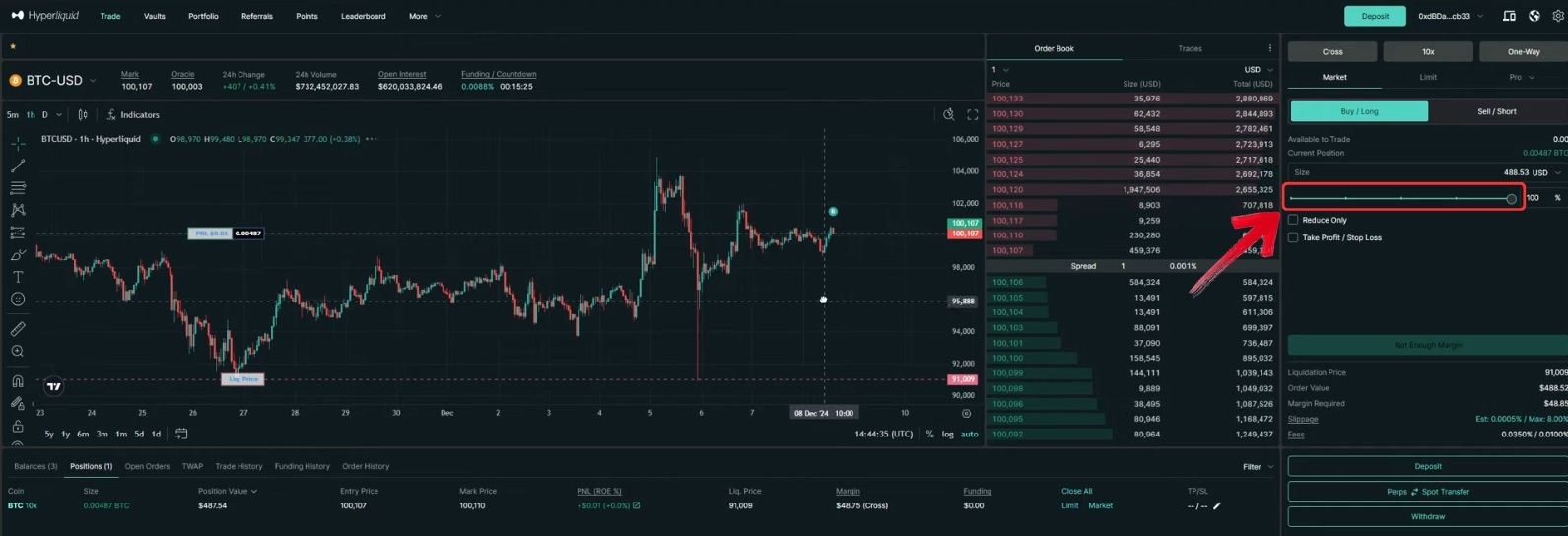 Trading on Hyperliquid