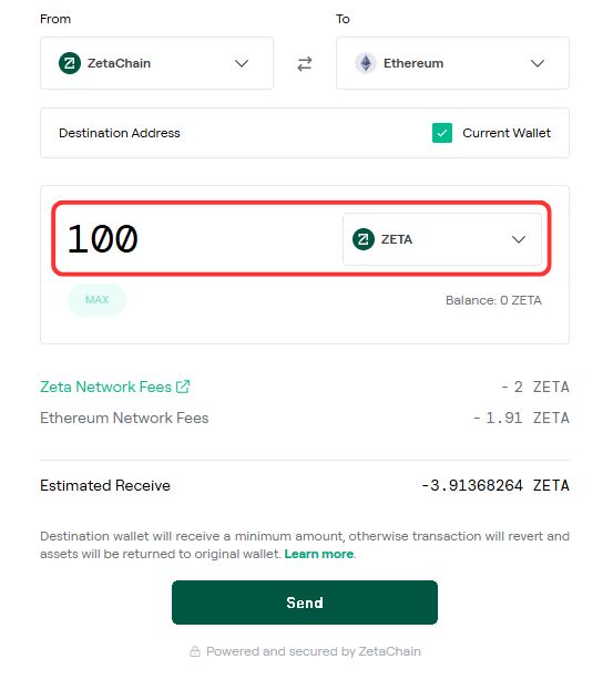 bridge to ZetaChain