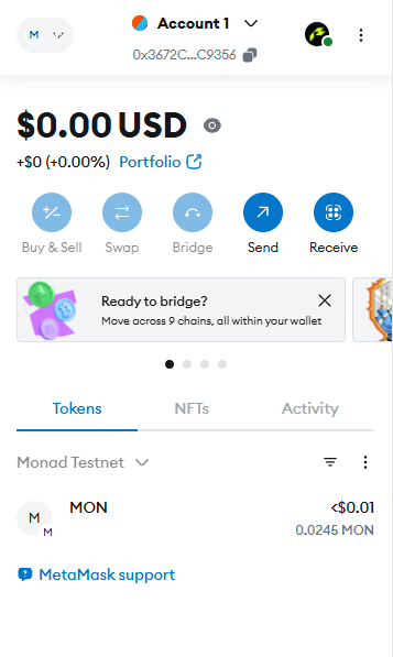 Monad Testnet Tokens