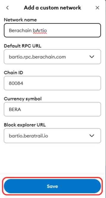 Get Berachain Testnet Tokens