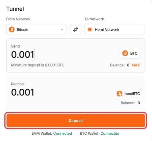 Bridge to Hemi Network