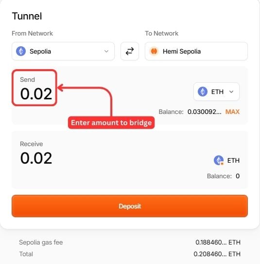 Bridge to Hemi Network