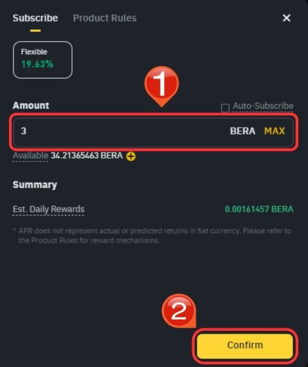 Earn with BERA