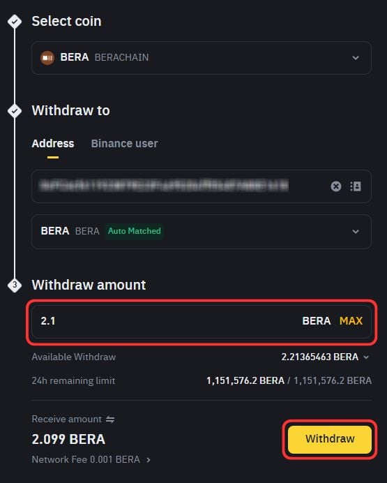 Earn with BERA