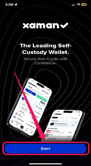 Start Wallet Creation